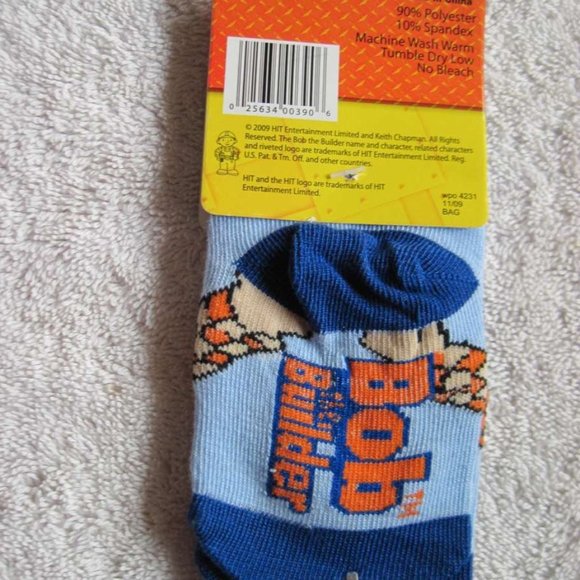 Bob The Builder 1 Pair 6 - 12 - 18 Months Baby Infant Socks Tools Construction - Picture 14 of 16